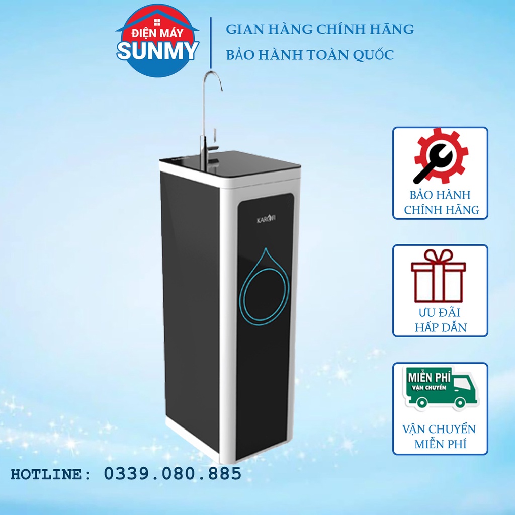 Máy lọc nước RO Karofi K8RO-H 8 lõi - bảo hành chính hãng toàn quốc