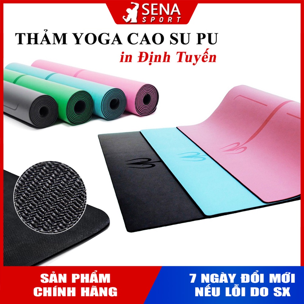 Thảm Yoga Cao su PU Cao Cấp Chính hãng G1 in Định Tuyến, chống trơn trượt