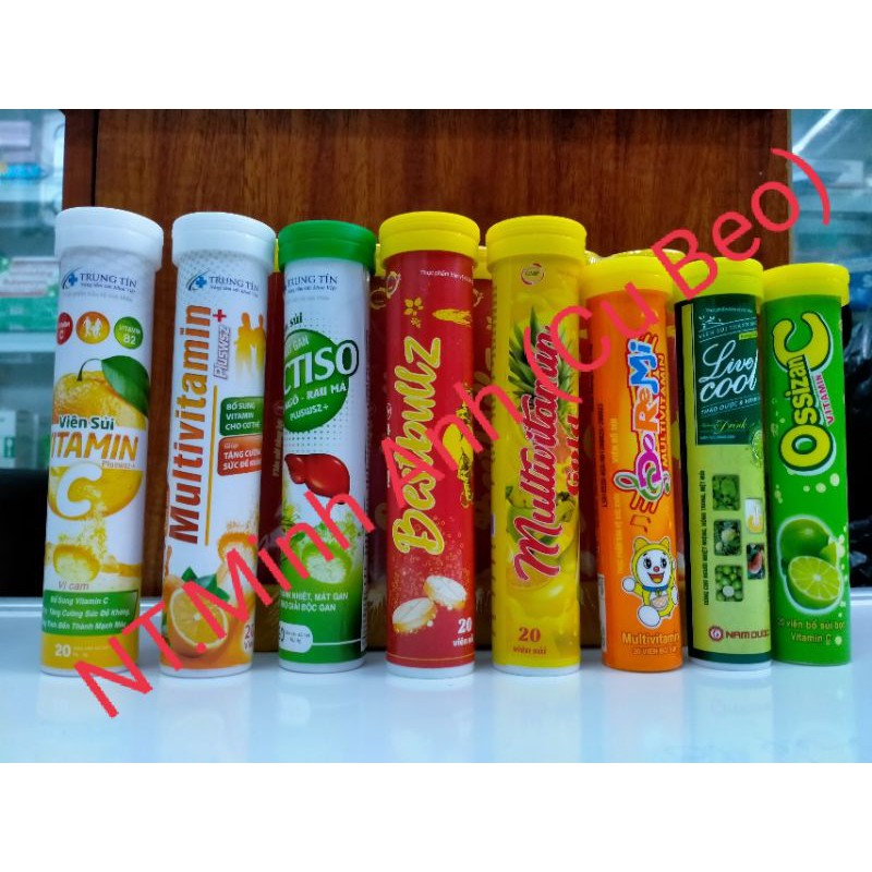 Viên uống C sủi các loại- Bổ sung vitamin và các khoáng chất