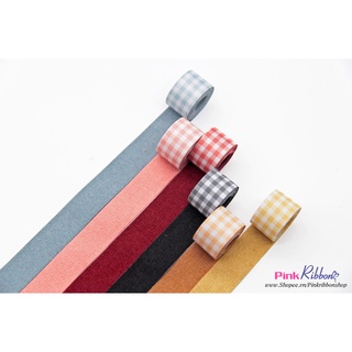 RB thô/dạ kẻ Gingham, dùng làm phụ liệu may mặc, phụ kiện tóc, thời trang, nơ bờm, bó hoa