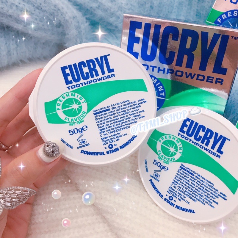 BỘT TRẮNG RĂNG EUCRYL TOOTH POWDER