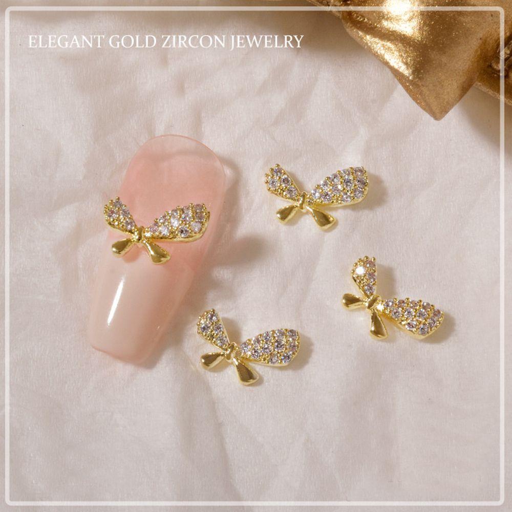 Phụ Kiện Nơ Trang Trí Móng Tay 3D Thời Trang DIY Cho Nữ