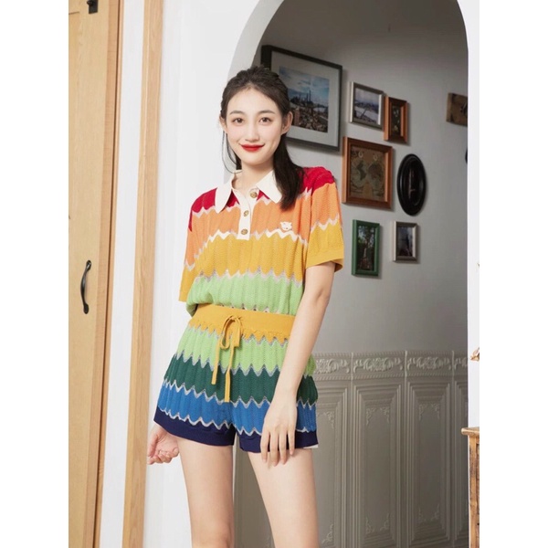 Set bộ đùi len phối màu siêu đẹp