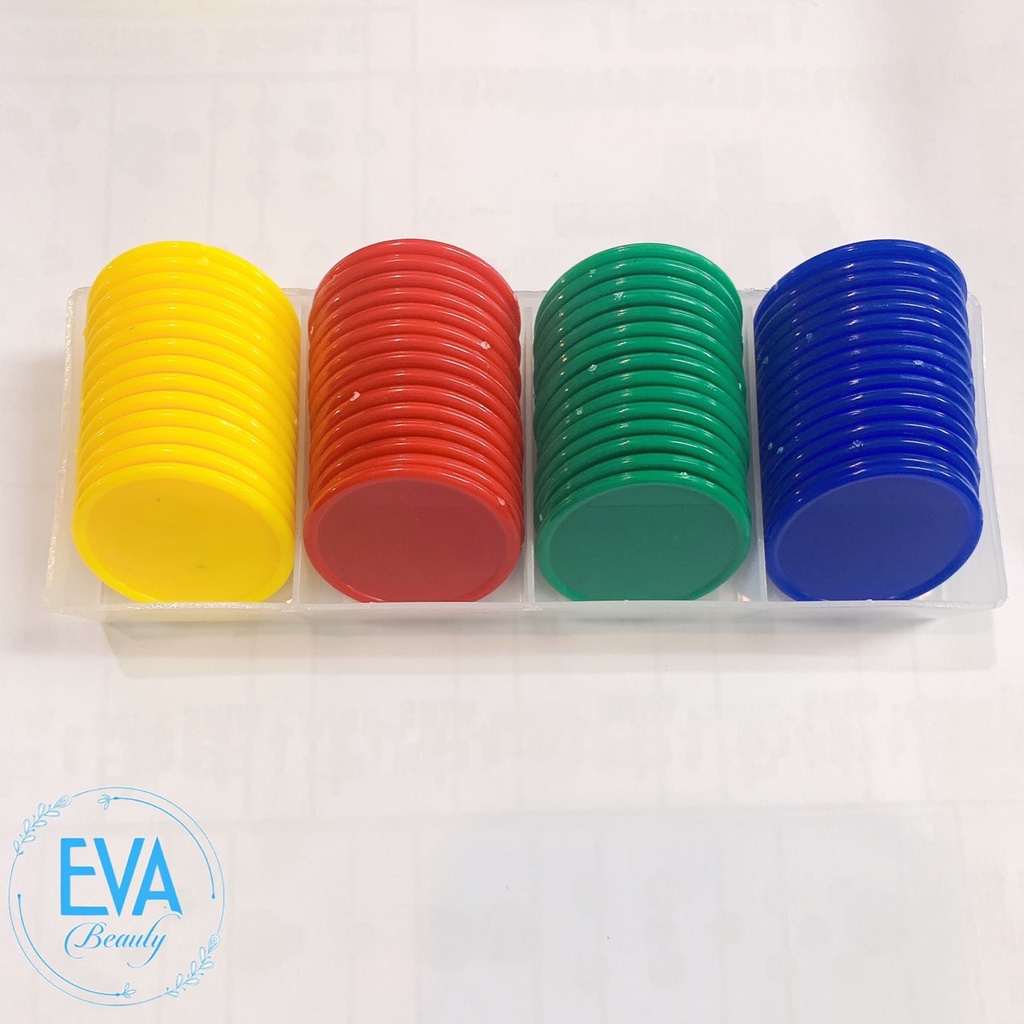 Bộ Đồ Chơi 80 Đồng Xu Nhựa Chip Poker Trơn Nhiều Màu Cao Cấp M3562