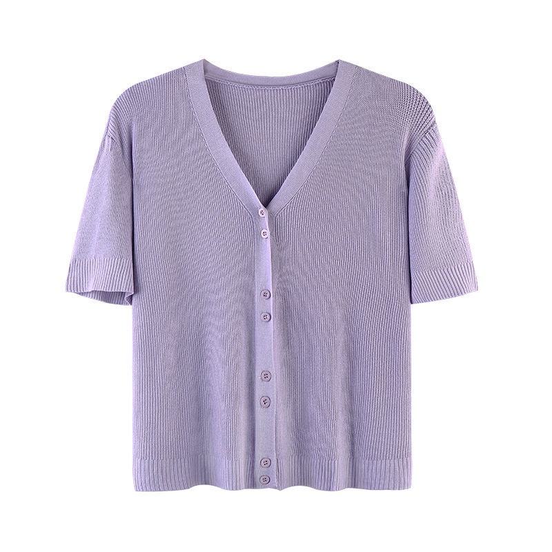 Áo cardigan tay ngắn cổ chữ V thời trang cổ điển cho nữ JL-TX-115