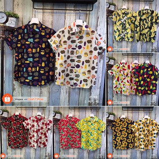 [Yeah1Shop]- Áo sơ mi trái cây NHÓM/LỚP (nam nữ có size to)