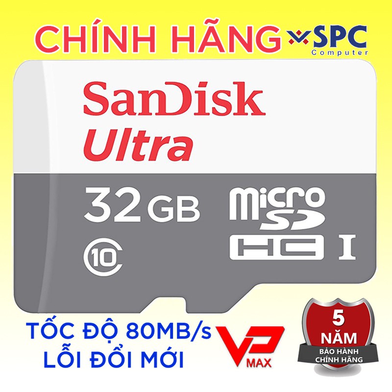 Thẻ nhớ Scandisk Strontium 32gb -80Mb/s chính hãng