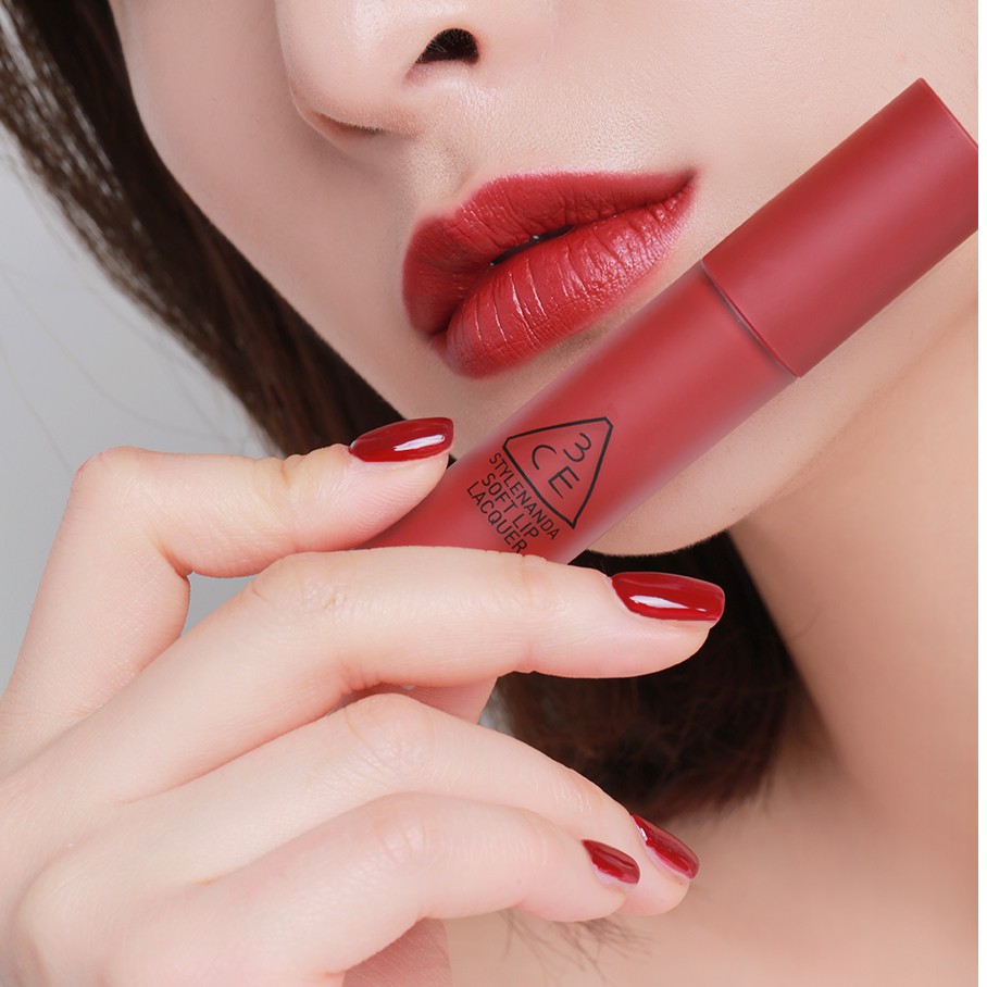 Son 3CE Kem Soft Lip Lacquer Màu Perk Up