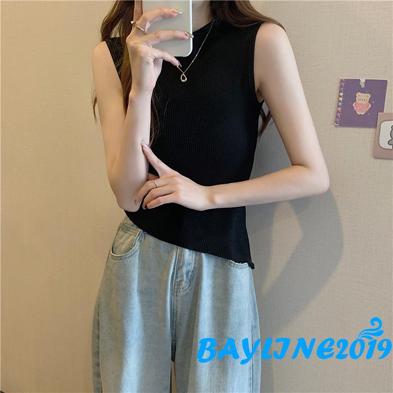 Áo Hai Dây Ôm Dáng Màu Sắc Trơn Họa Tiết Kẻ Sọc Thời Trang Mùa Hè Cho Nữ