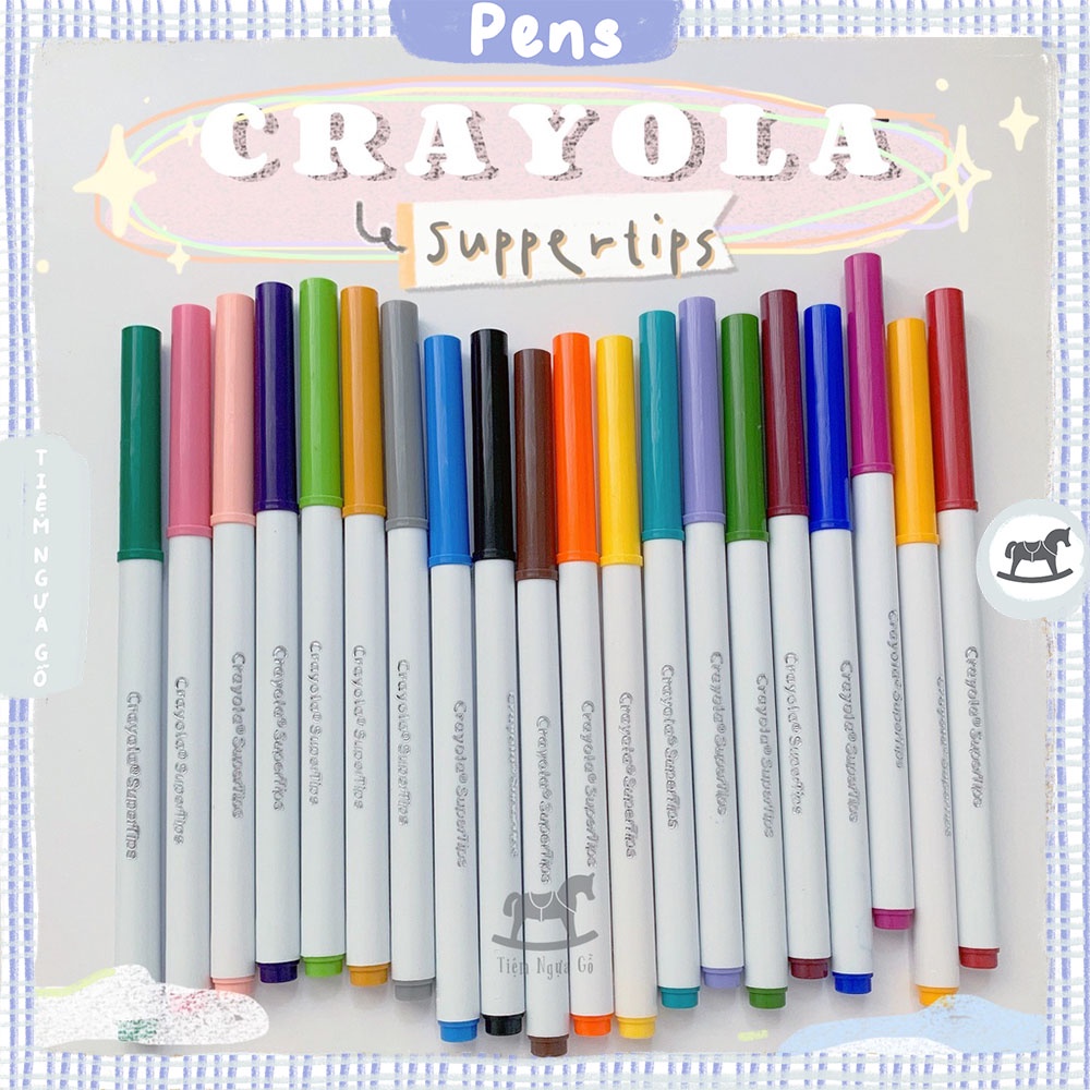 Bút Lông Lẻ 20 Màu Crayola Super Tips - Tiệm Ngựa Gỗ