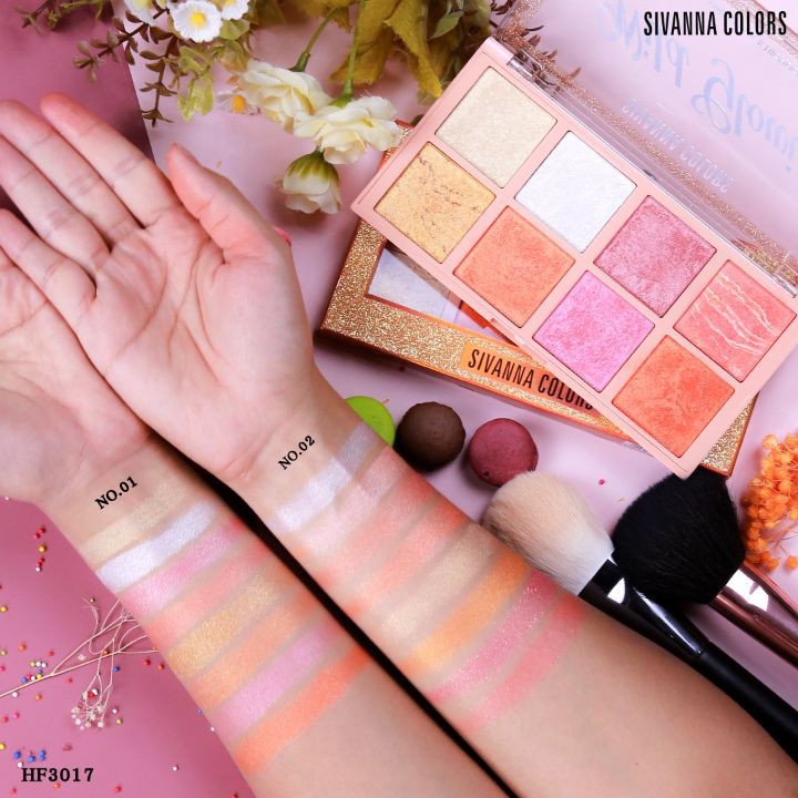 Bắt sáng Sivanna Colors Wild Glowing HF3017 8 ô | BigBuy360 - bigbuy360.vn