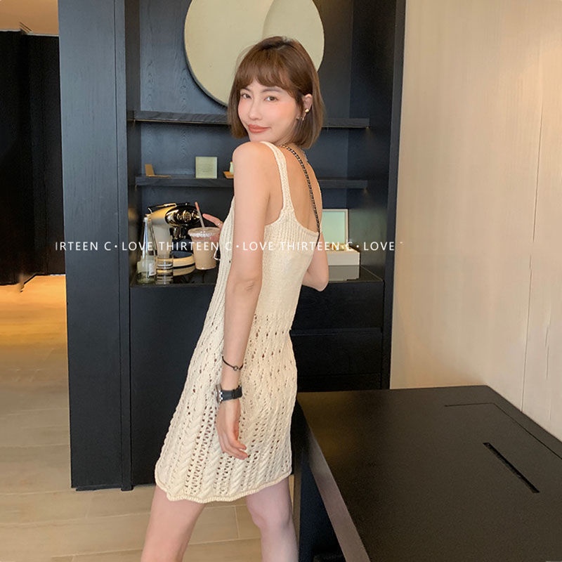 Bán Chạy!F &amp; X Niche Đầm Ngắn Không Tay Dệt Kim Phong Cách Nhật Bản [13C] 2022