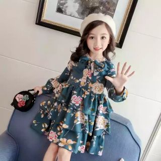 Váy hoa 3 tầng cực xinh cho bé