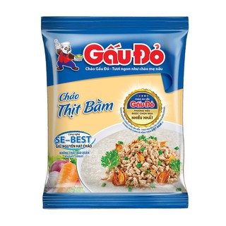 Cháo gấu đỏ thịt bằm thùng 50 gói x 50gr siêu ngon