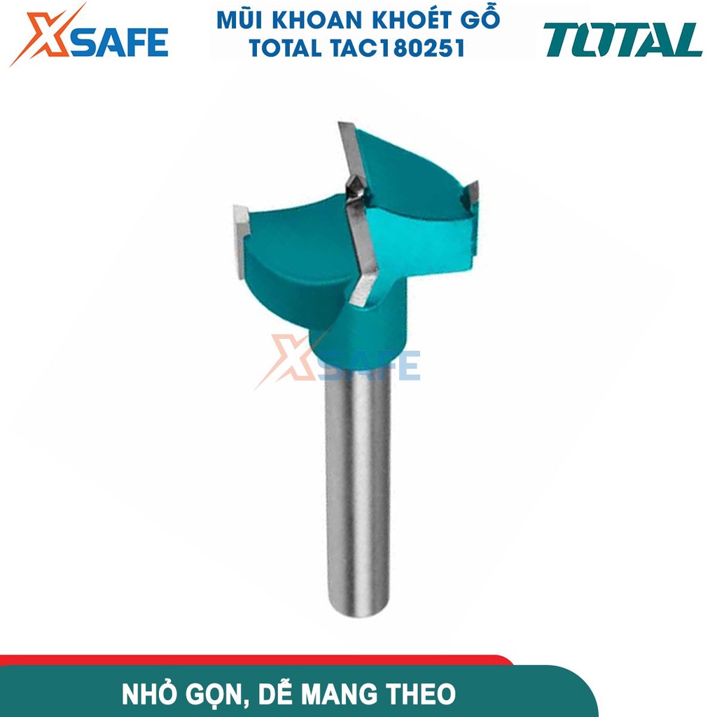 Mũi khoan khoét lỗ TOTAL 25-35mm mũi khoan lỗ lưỡi TCT hợp kim siêu cứng [CHÍNH HÃNG][XSAFE]