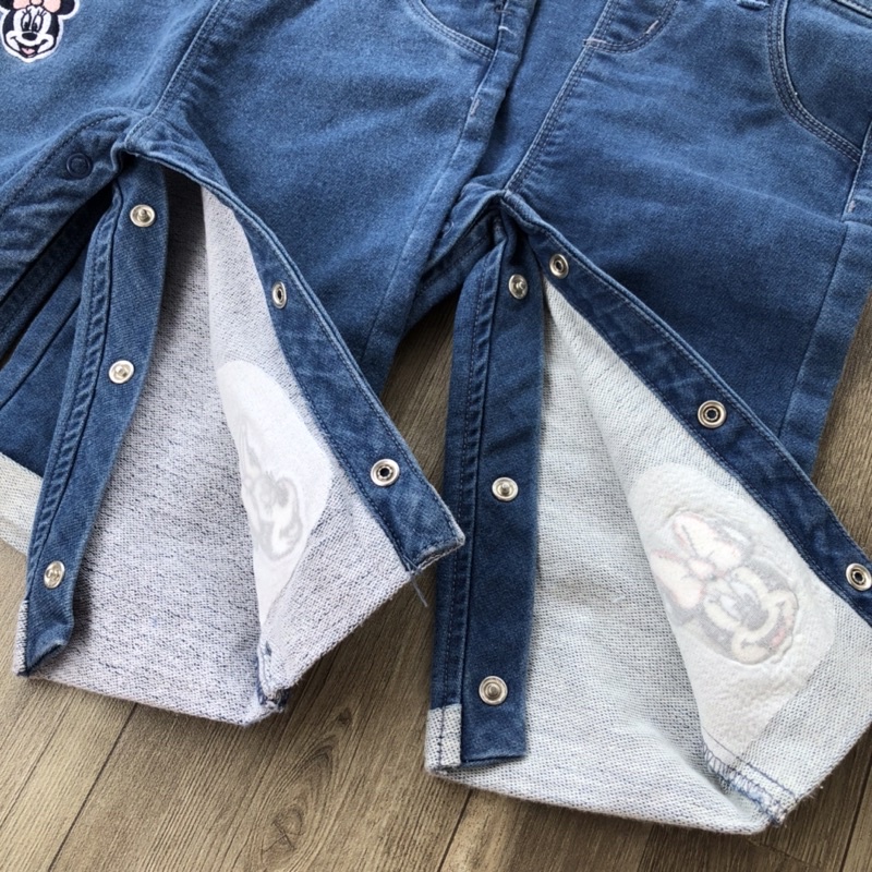 Quần yếm bé gái chất jean Primark xuất dư, quần yếm bò bé gái