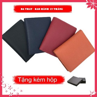 Ví Mini Nữ Nam Cầm Tay Đựng Thẻ Tiền Namecard Nhiều Ngăn 🌹 Bóp Da Saffiano Thời Trang Tặng Kèm Hộp HCM - VD02