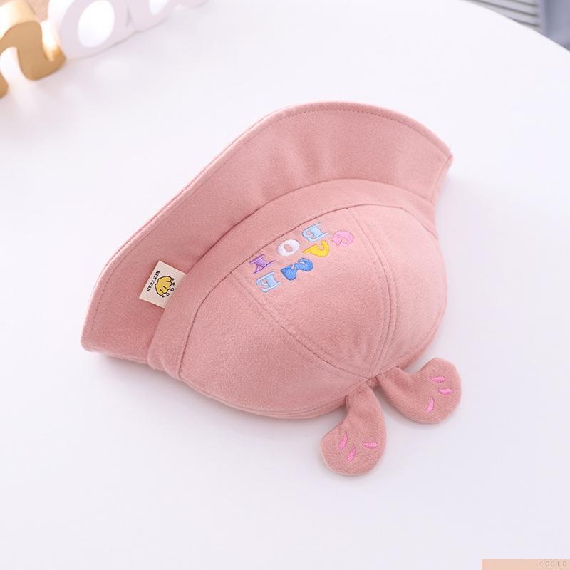 Mũ tai bèo thêu chữ cái hoạt hình đáng yêu dành cho trẻ em