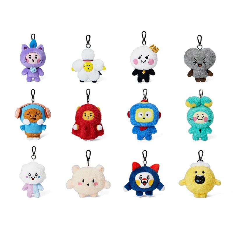 TRUZ Linefriends bagcharm - gấu bông Truz