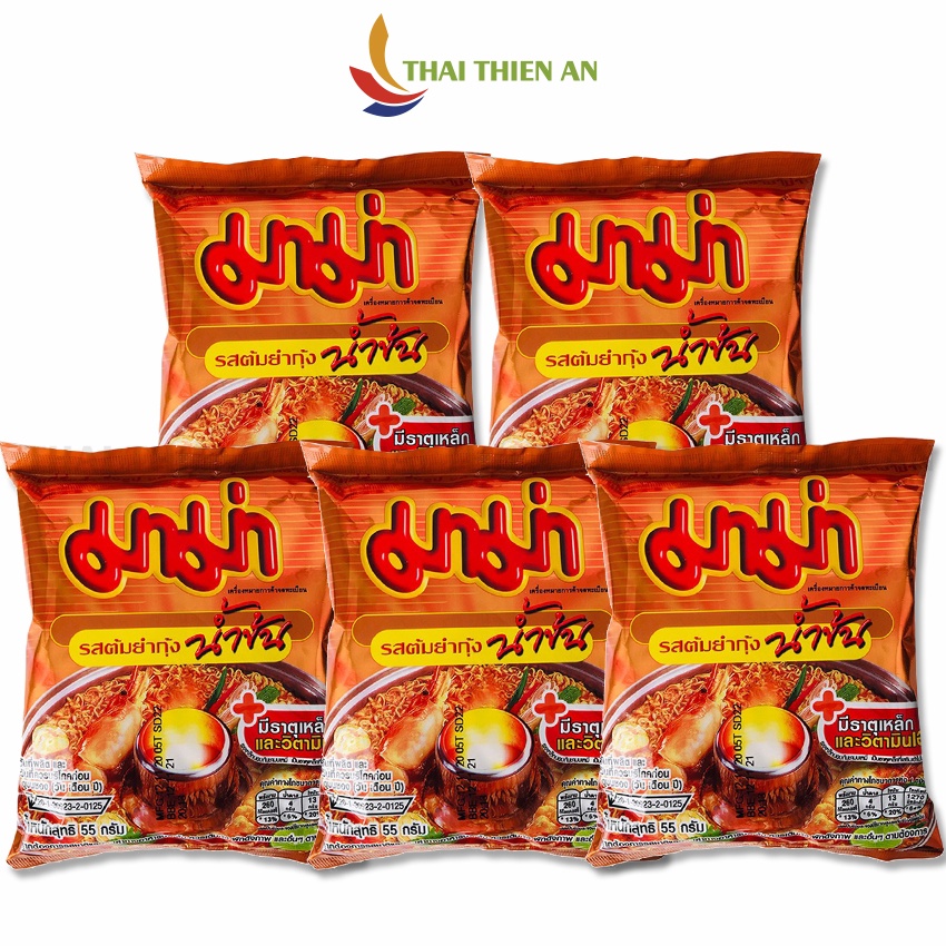 Mì gói MAMA Thái Lan đủ vị chua cay vịt tiềm thịt bằm - Instant noodles