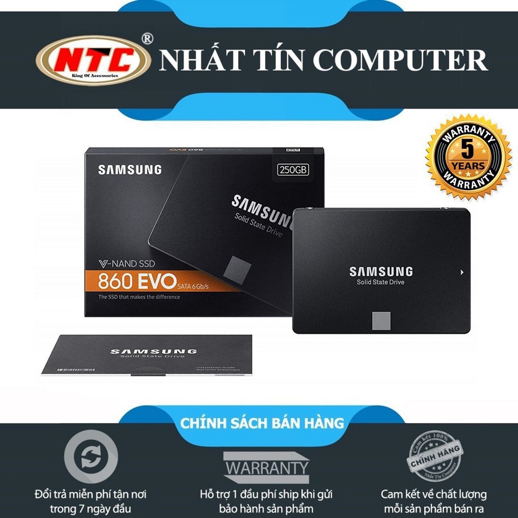 Ổ cứng SSD Samsung 860 Evo 250GB 2.5-Inch SATA III-box Anh