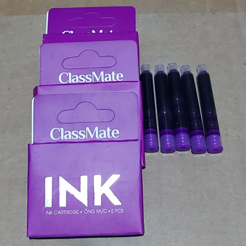 Hộp 05 ống mực bút máy ICHI IC101, Classmate - Hàng chính hãng