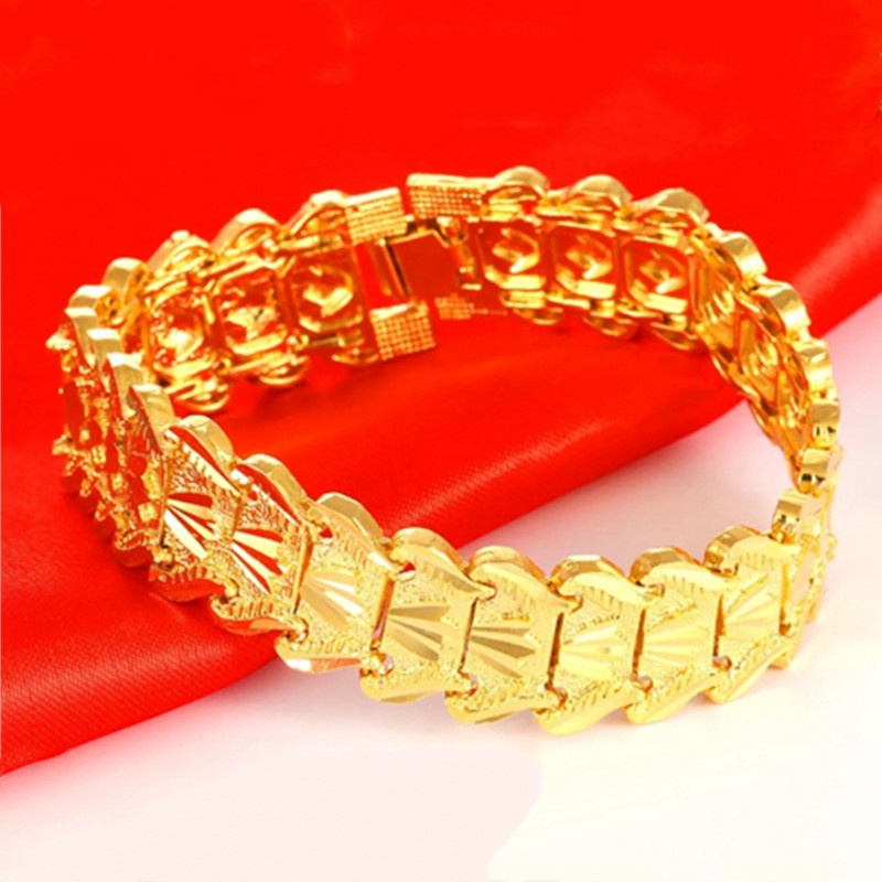 Vòng Tay Thép Titan Thiết Kế Dạng Mắc Xích Thời Trang Cho Nam