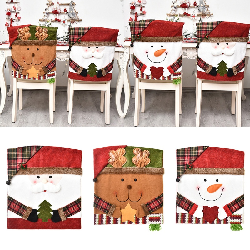 Áo bọc lưng ghế phong cách Giáng sinh dễ thương