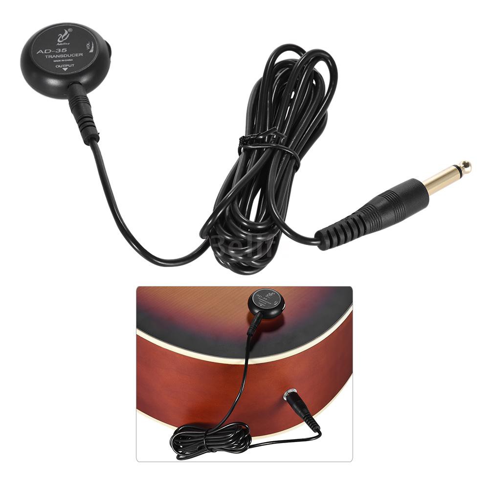 Bộ chuyển đổi tiếp xúc micro Adeline AD-35 Mini Piezo với dây cáp đầu ra 6.35mm 3m cho đàn guitar thùng/violin/ukulele