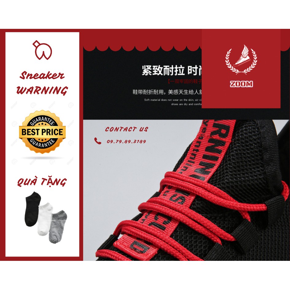 [ZooM] Giày Thể Thao Sneaker WARNING_LOẠI 1_Kèm Quà Tặng