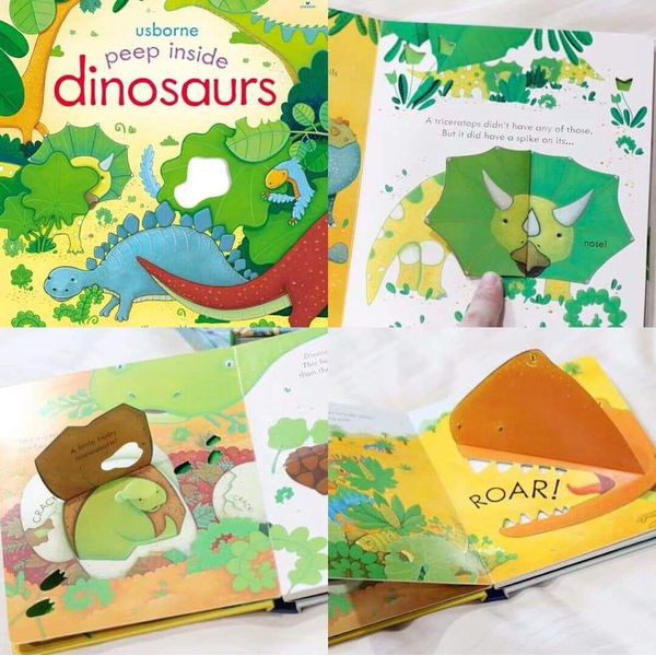 Sách - Anh: Peep Inside Dinosaurs