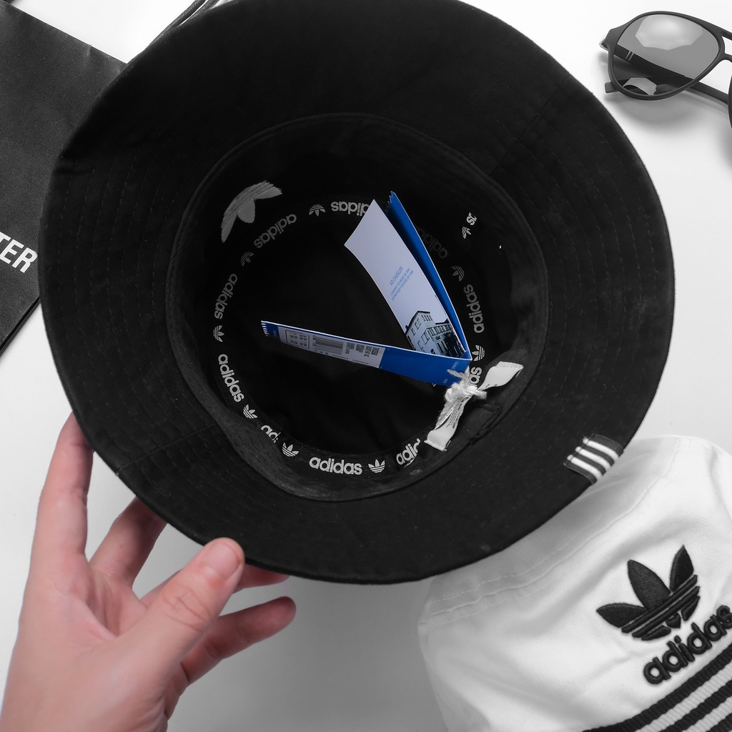 Nón bucket, nón vành thời trang unisex họa tiết họa tiết phối sọc nhà das, lên ảnh bao đẹp 9598