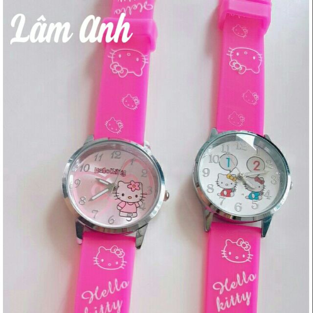 Đồng Hồ Mèo Hồng Bé Gái Dây Silicon Chống Nước | BigBuy360 - bigbuy360.vn