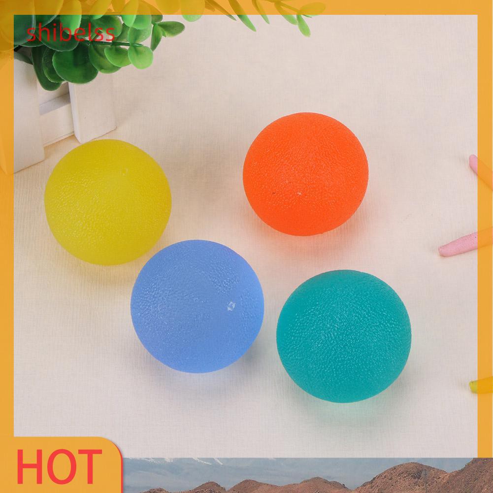 （ʚshibelss）Strength Hand Grip Muscle Power Train Jelly Fitness Finger Exerciser Ball