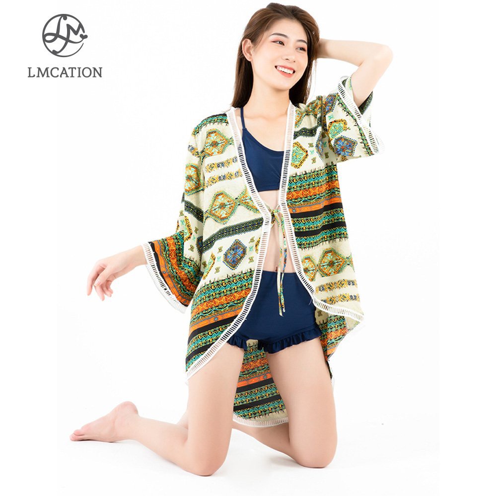 Áo Khoác Kimono Nữ LMcation Naomi - Màu Thổ Cẩm | BigBuy360 - bigbuy360.vn