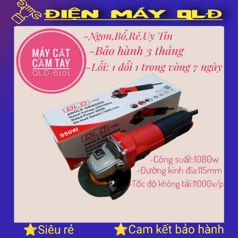 [Siêu rẻ- chất lượng] MÁY CẮT,MÀI CẦM TAY QLD-6101-Nhỏ,gọn,dễ sử dụng