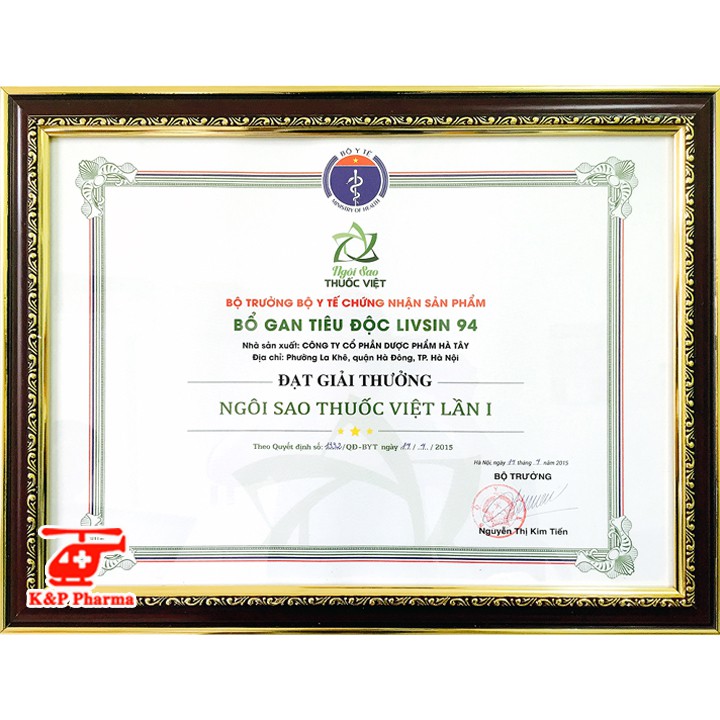 Bổ Gan Giải Độc Livsin 94 Forte - Livsin94