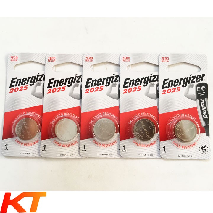 Pin CR2025 Energizer Lithium 3V (combo 2 viên) Mẫu mới.