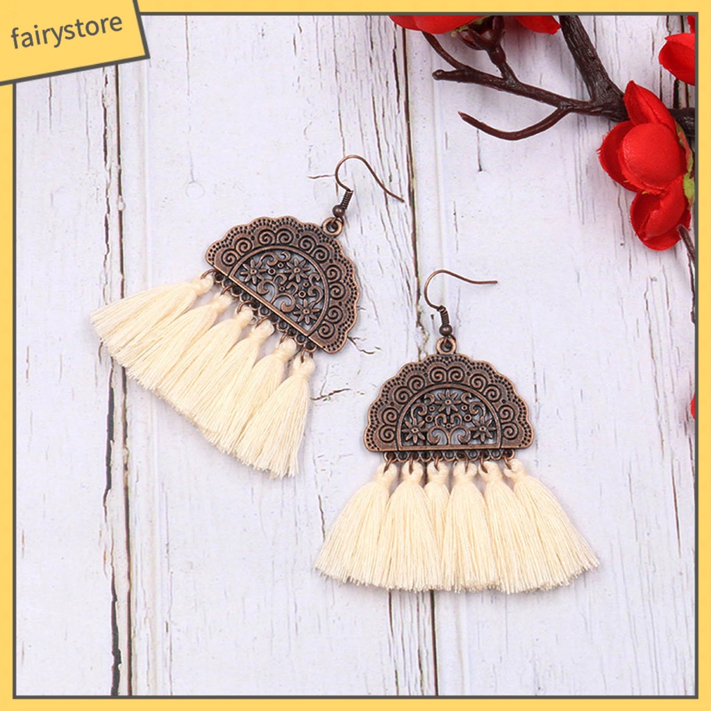 Khuyên tai nữ trang dáng dài tạo hình độc đáo thời trang