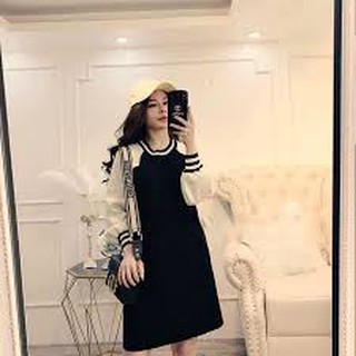 váy hoodie tay bo dài tay chất umi