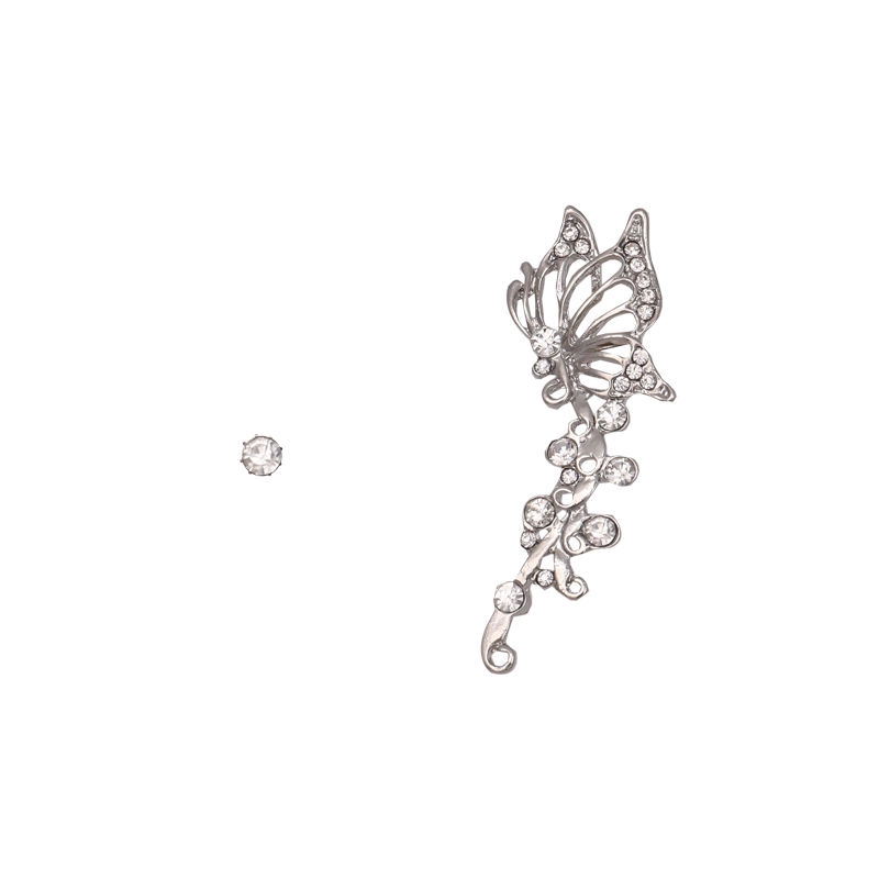 Bông Tai Hình Bướm Đính Đá Xinh Xắn Cho Nữ