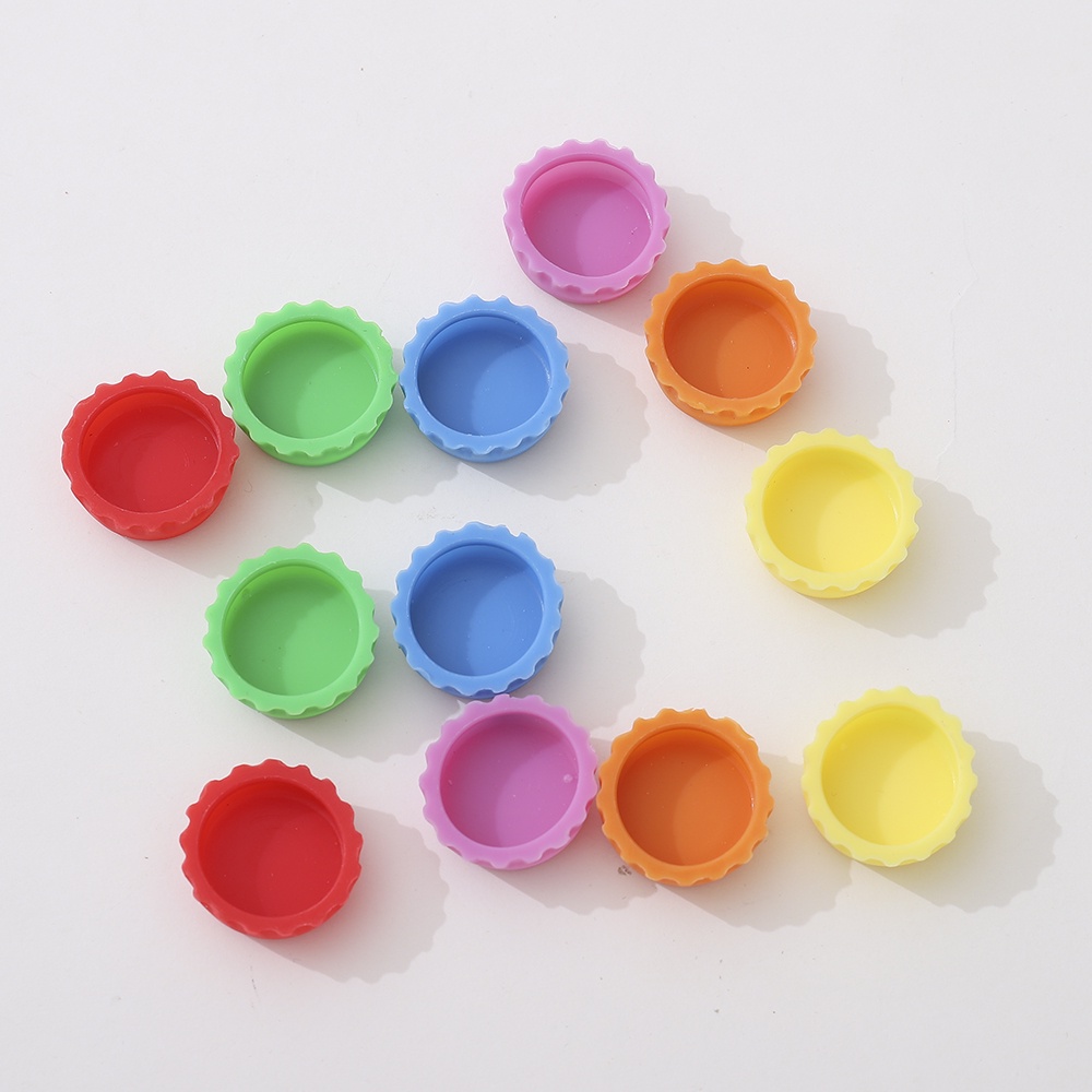 Set 12 Nắp Đậy Chai Bia / Giấm / Nước Sốt Bằng Silicon Có Thể Tái Sử Dụng