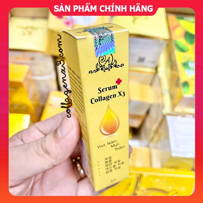 Combo Kem Face Collagen X3 + Serum Căng Bóng Colagen X3 chính hãng Mỹ Phẩm Đông Anh