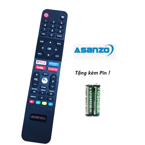 [CHÍNH HÃNG] Điều khiển tivi asanzo giọng nói,remote asanzo giọng nói