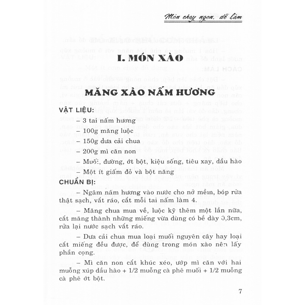 [Mã LTBAUAB26 giảm 7% đơn 99K] Sách - Món Chay Ngon, Dễ Làm