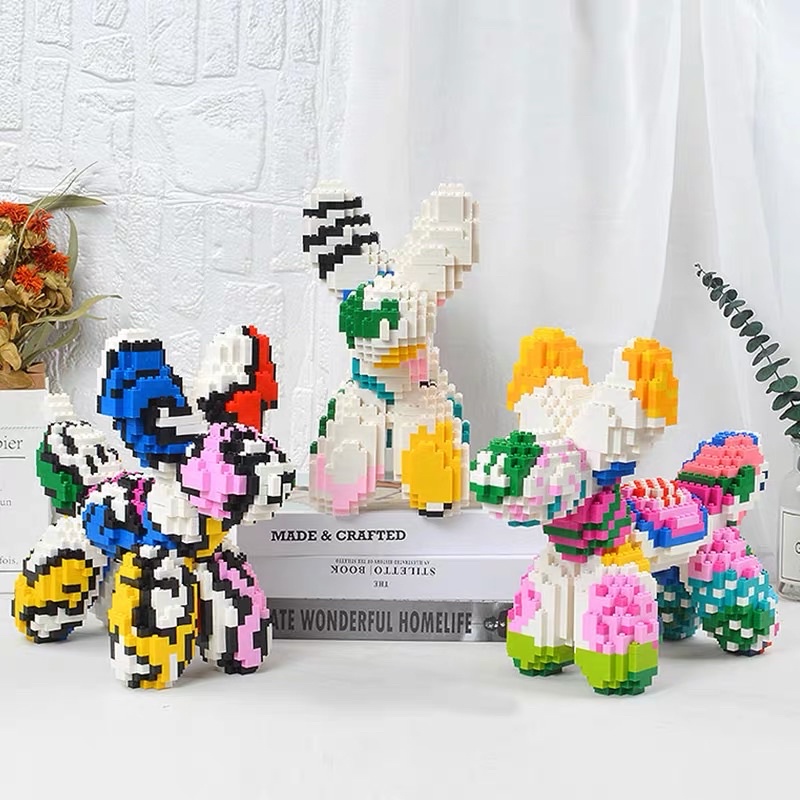 LEGO LẮP RÁP BALLOON DOG CHÓ BONG BÓNG SIZE 23CM TRÍ TUỆ CHO TRẺ TRANG TRÍ PHÒNG