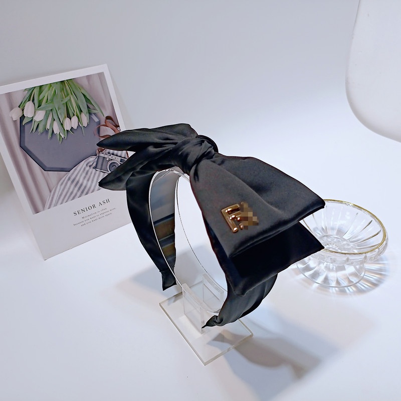 Băng Đô Cài Tóc Hai Lớp Thắt Nơ Chống Trượt Phong Cách Retro Mới