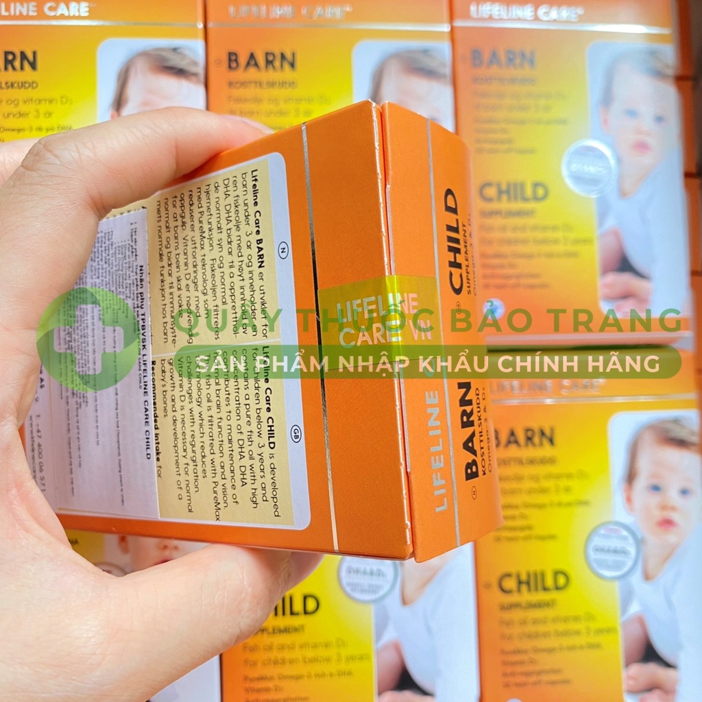 Dầu cá kim cương, DHA và vitamin D3 cho bé từ 1 tháng tuổi - Lifeline Care Barn