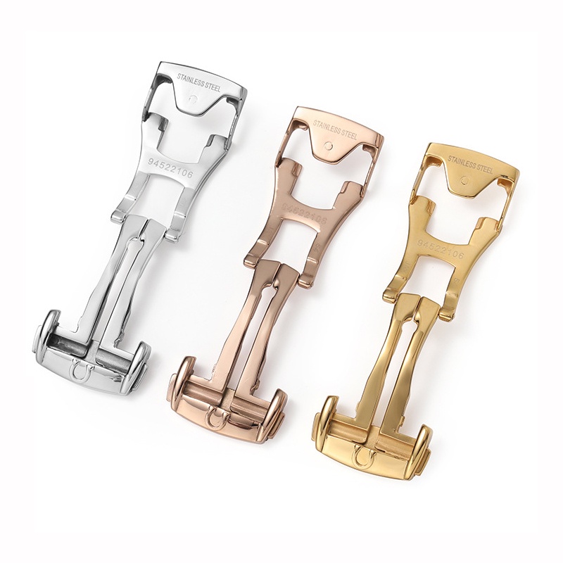 Khóa Cài Bằng Thép Không Gỉ 16 18 20Mm Dành Cho Đồng Hồ Omega