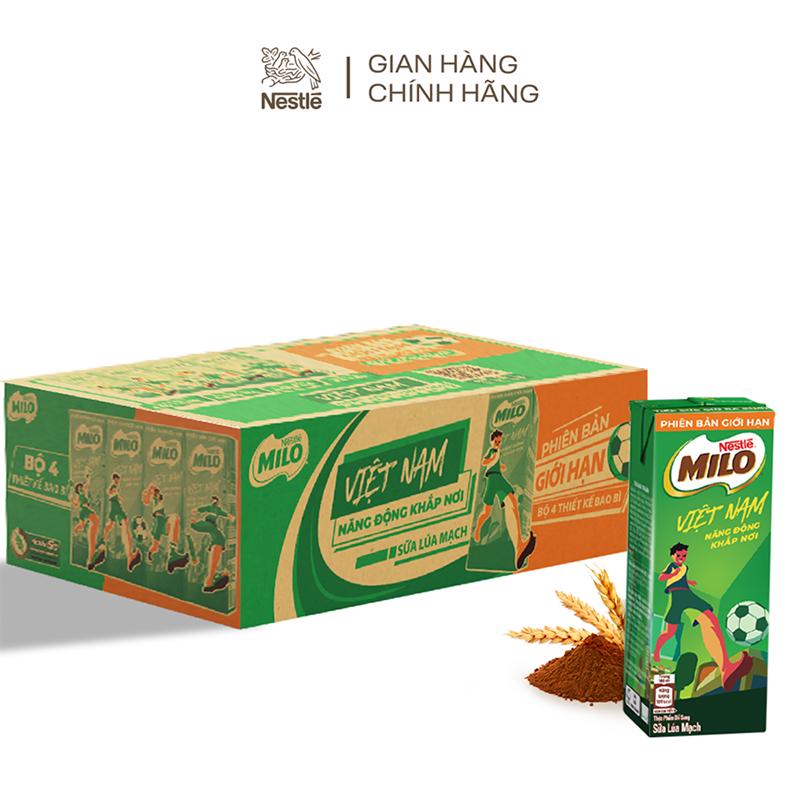 [Phiên bản giới hạn] Thùng 48 hộp sữa nước Nestle Milo 180ml/ hộp